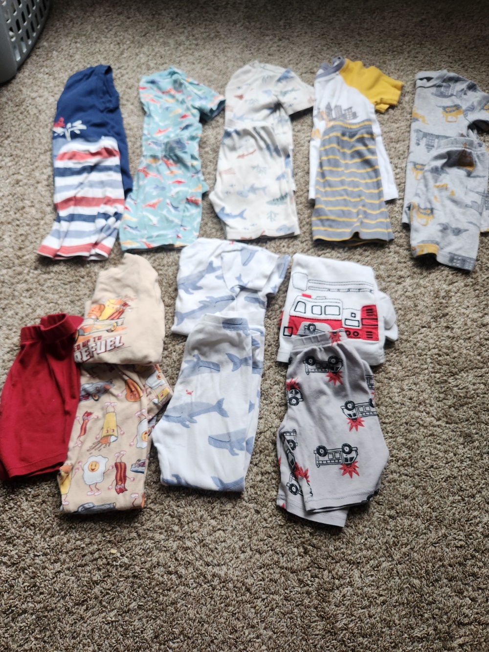 Toddler Boys Cartera Pajama Sets Bundle
